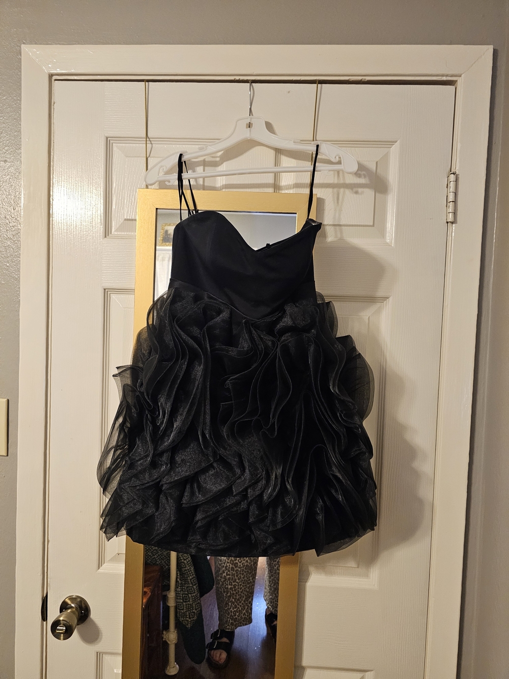 Jovani Black Silk Cocktail Dress